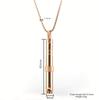 Meditation Whistle Titanium Steel Pendant Necklace, Adjustable Breathing Stress Relief Jewelry, Casual All-Season Accessory