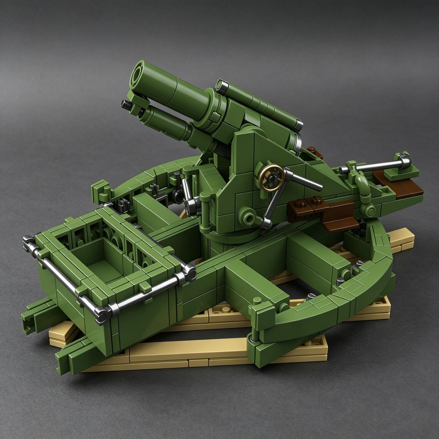 

World War I British Army BL 9.2-inch Howitzer Building Block Set [1:35 Scale Scale Model] Boys Girls Toy Anti-Aircraft Airplane Gun NO BOX