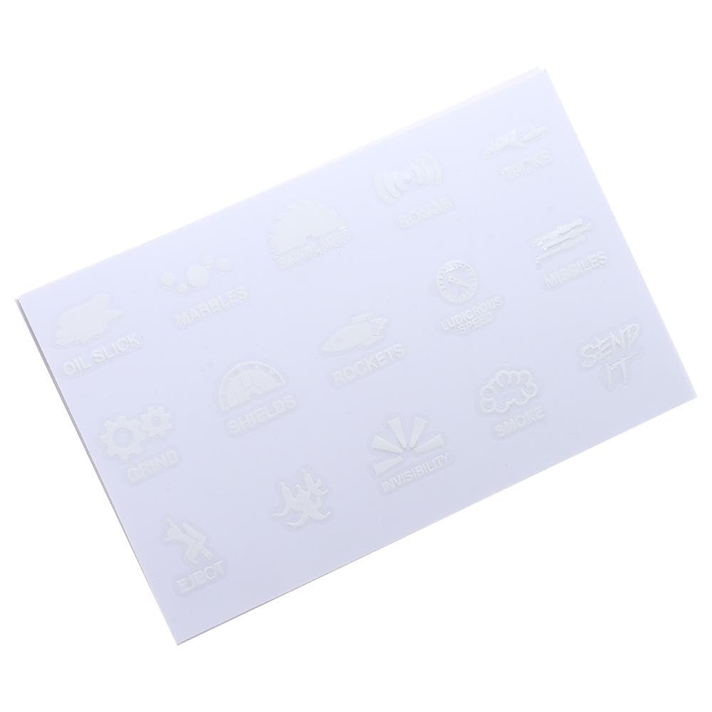 4PCS Car Sticker Decal, Car Switch Button Sticker 15 Patterns Novelty Stickers for Car