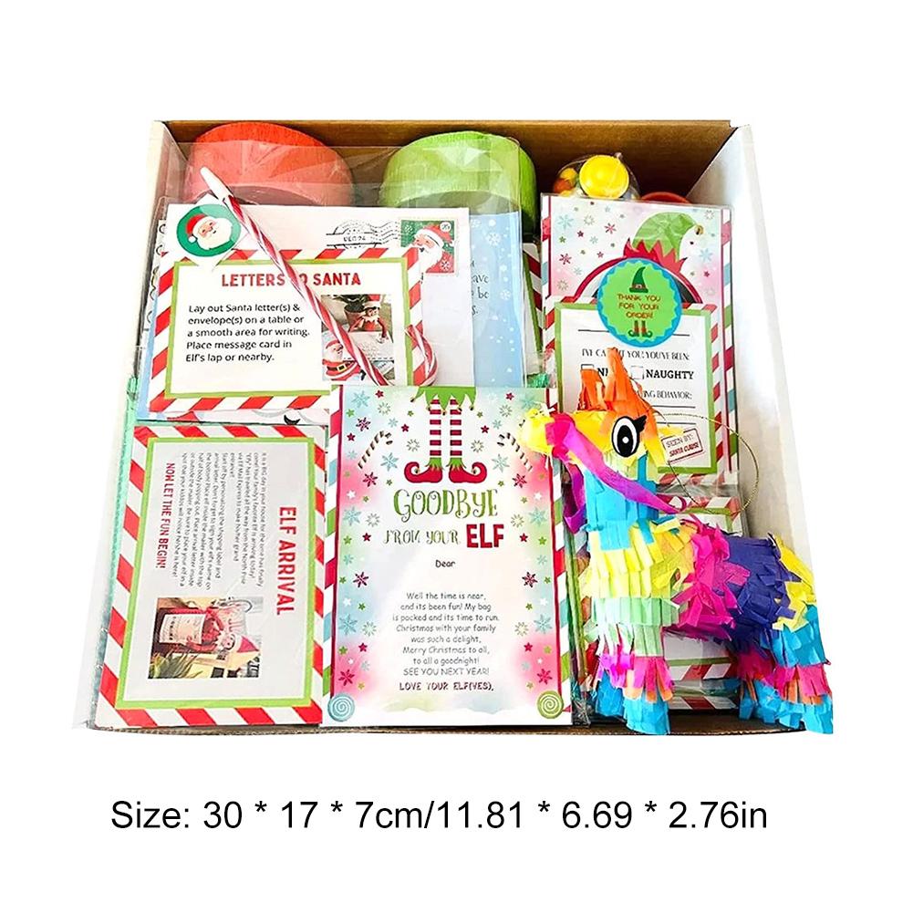 

Подарочная коробка с рождественским эльфом, 12/24-дневный календарь обратного отсчета, подарочный набор, рождественские праздники, адвент-календарь, милые подарочные коробки с игрушками Elf Calendar