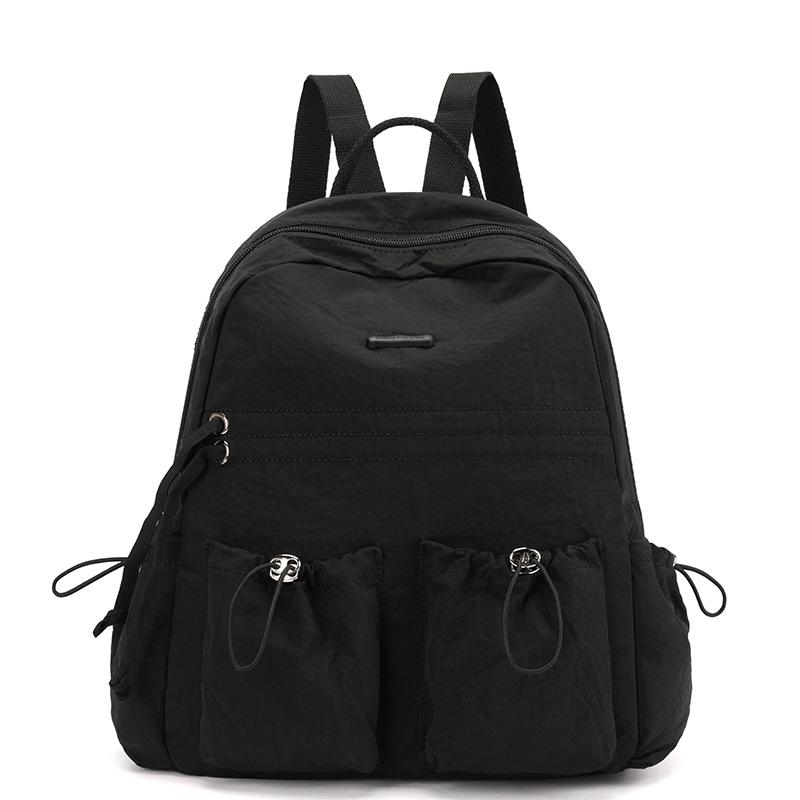 Fashion Versatile Cute Backpack Ladies Large Capacity School Light Commuter Versatile Drawstring Backpack