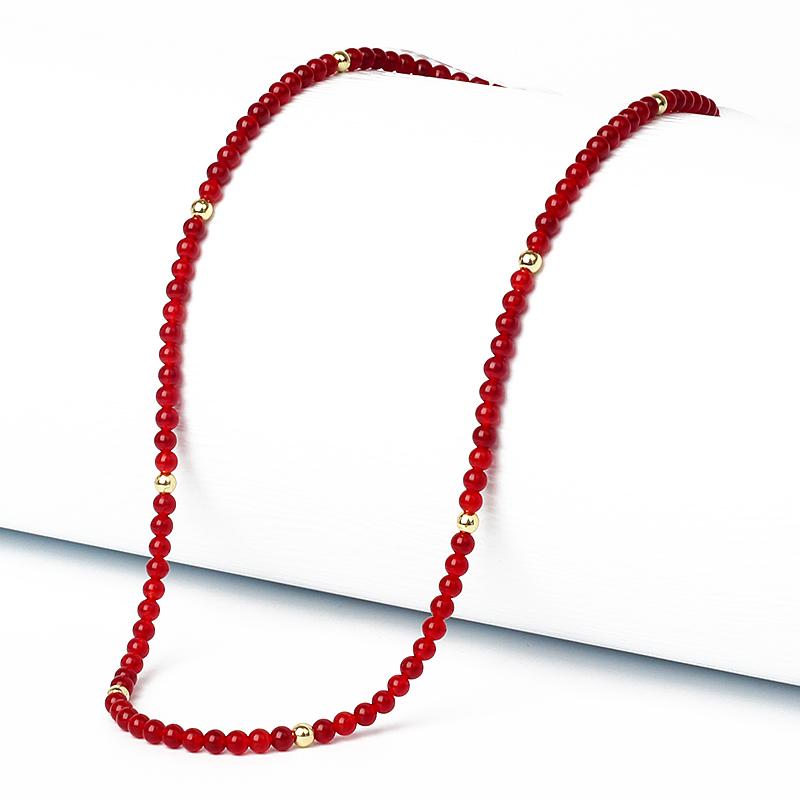Reiki Nature Stones Necklaces for Women Fashion 4mm Bead Agates Quartz Crystal Lapis Lazuli Choker Men Female Jewelry Party Gift