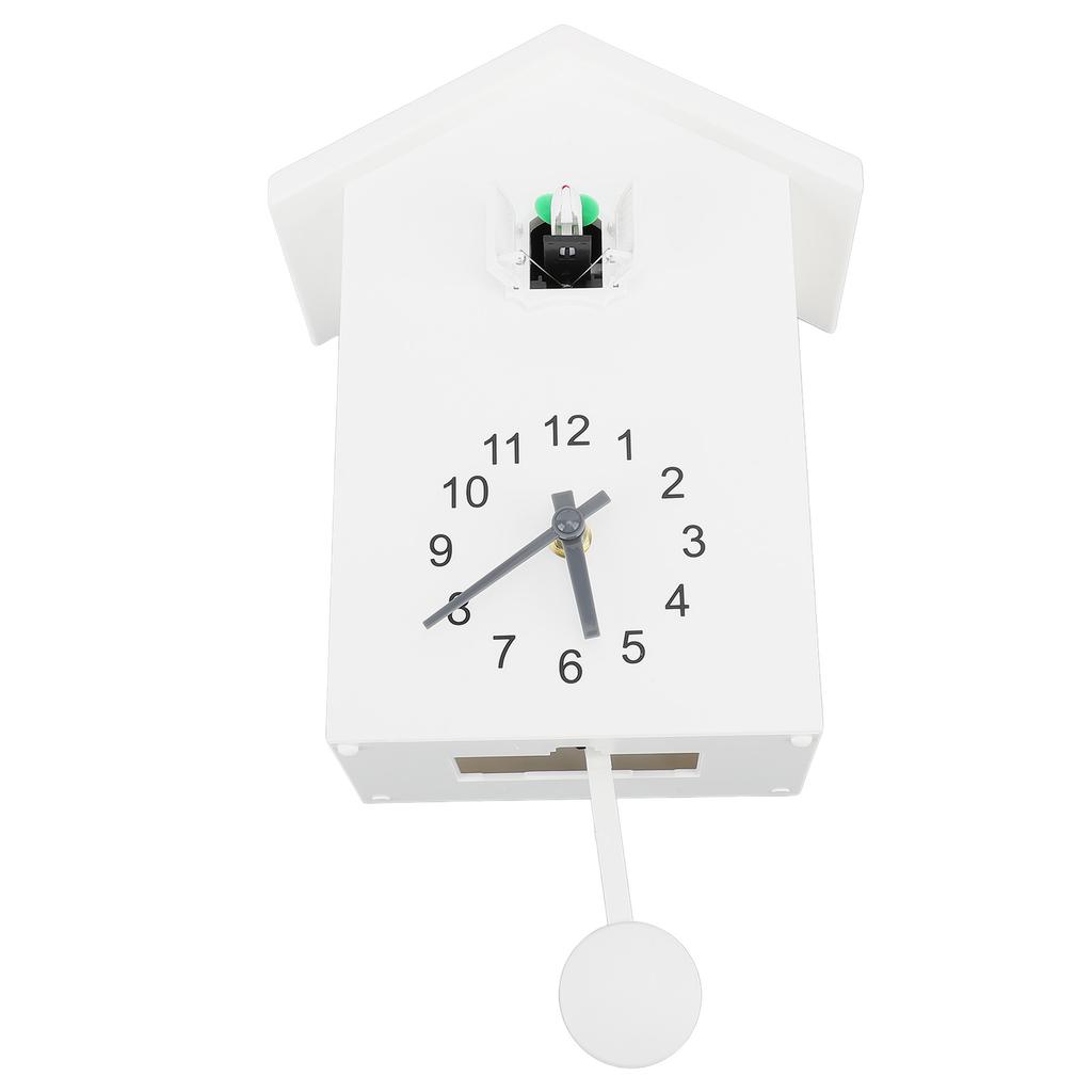 Bird House Wall Clock Bird Voice Call Nordic Style Bird House Pendulum Wall Hanging Clock for