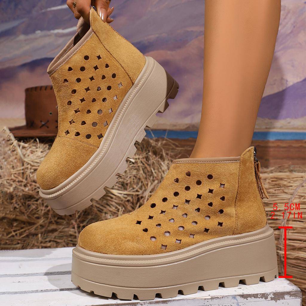 Fashion Versatile High Heel Insole Women Sandals Comfortable Thick Bottom Loafers Women Summer New Style Breathable Casual Shoes