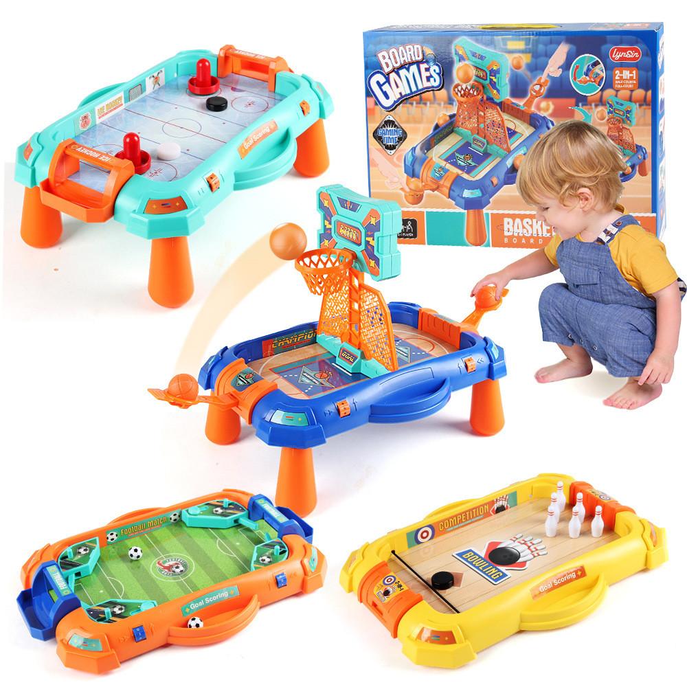 Childrens Sports Table Game With Abs Plastic Material For Dual Basketball And Soccer Fun