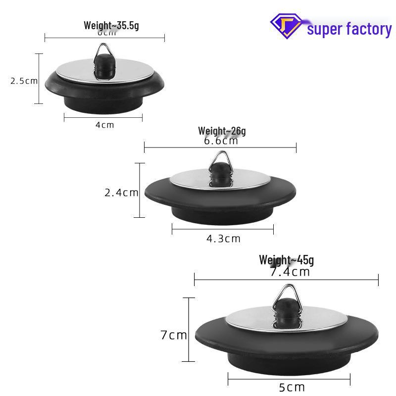 Silicone Bathtub and Sink Drain Stopper
