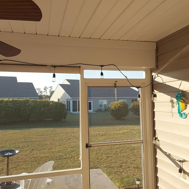 2 Stück Wasserdichte Kunststoff Transparente Haken Sets, Geeignet für Außen Lichterketten Klare Selbstklebende Clips - Perfekt zum Aufhängen von Weihnachtslichtern