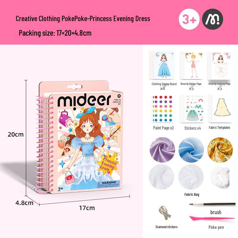 

Mideer Children s Sticker & Drawing Coil Notebook for Girls