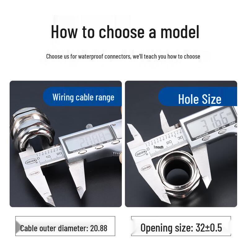 Baoanjie 304 Stainless Steel Waterproof Cable Gland