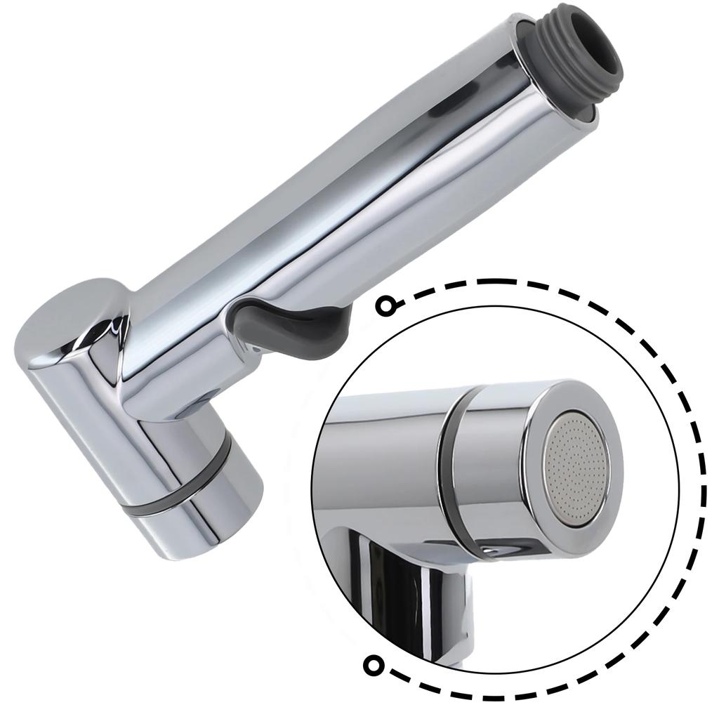 Hygienic Shower Toilet Bidet Sprayer Shower Head Handheld Toilet Bidet Douche Wall-mounted Double Outlet Bathroom Sprayer