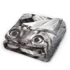 Cat Selfie with Santa Warm Blanket  Girls Boys Plush Throw Blanket Fluffy Living Room Flannel Bedspread Sofa Bed Cover