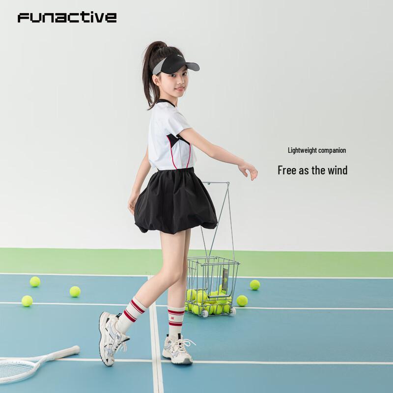 FUN ACTIVE Girls' Quick-Dry Tennis Sport T-Shirt