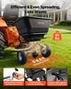 Tow Behind Lawn Spreader, 3m Spreading Width, Garden & Lawn Spreader with Universal Hitch, 38.6kg Capacity & 10 in All-Terrain Tires, Seed Fertilizer
