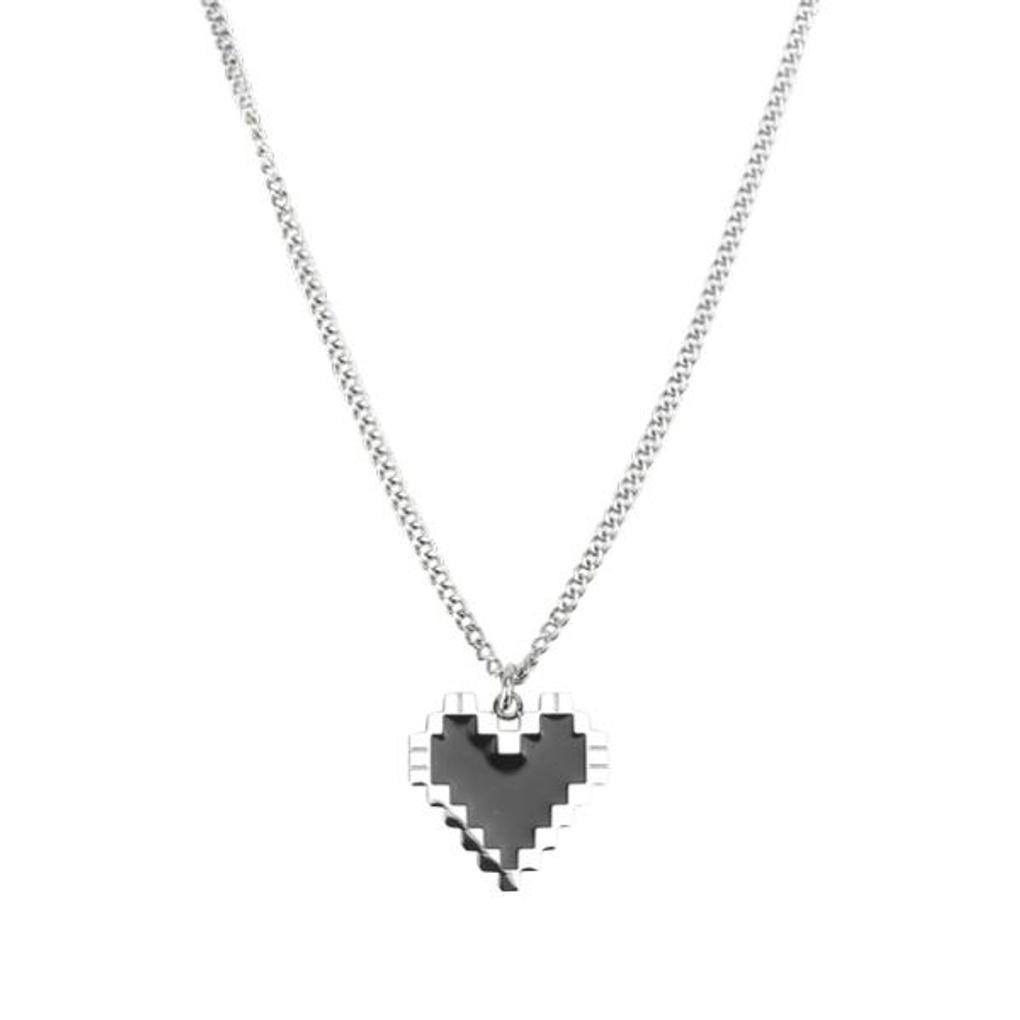 SQUAZ Necklace SIDA131 1COLOR Unisex Heart Pendant Chain Necklace