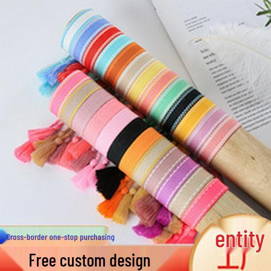 Ethnic Style Hand-Woven Polyester Tassel Bracelet for Women