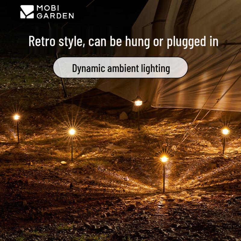 Mobigarden Star Wish Retro Camping Ground Lights (2-Pack)