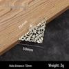 Iron Flower Decorative Corner Stickers for Antique Furniture and Wooden Boxes