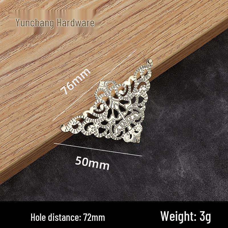 Iron Flower Decorative Corner Stickers for Antique Furniture and Wooden Boxes