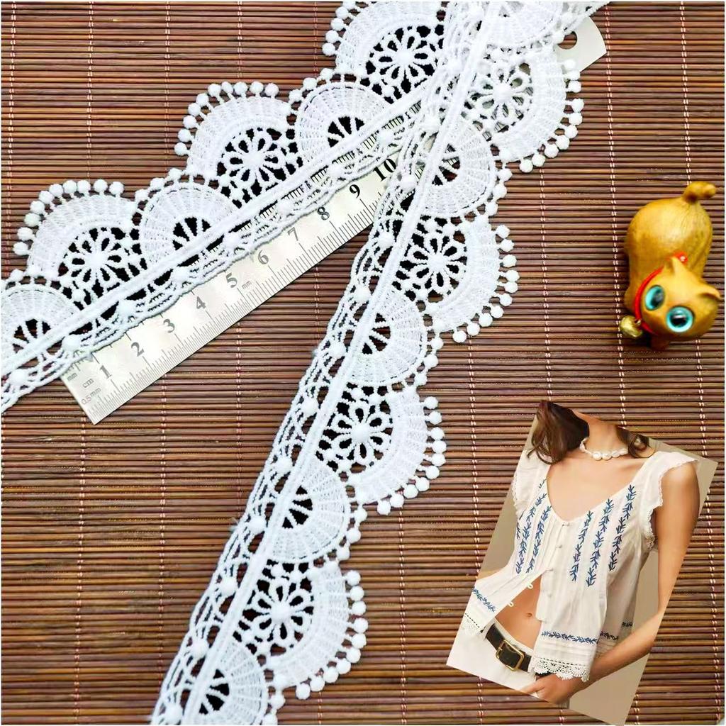 New Water Soluble Milk Silk Embroidery Lace, Lace Embroidery Lace Wedding Dress Fabric