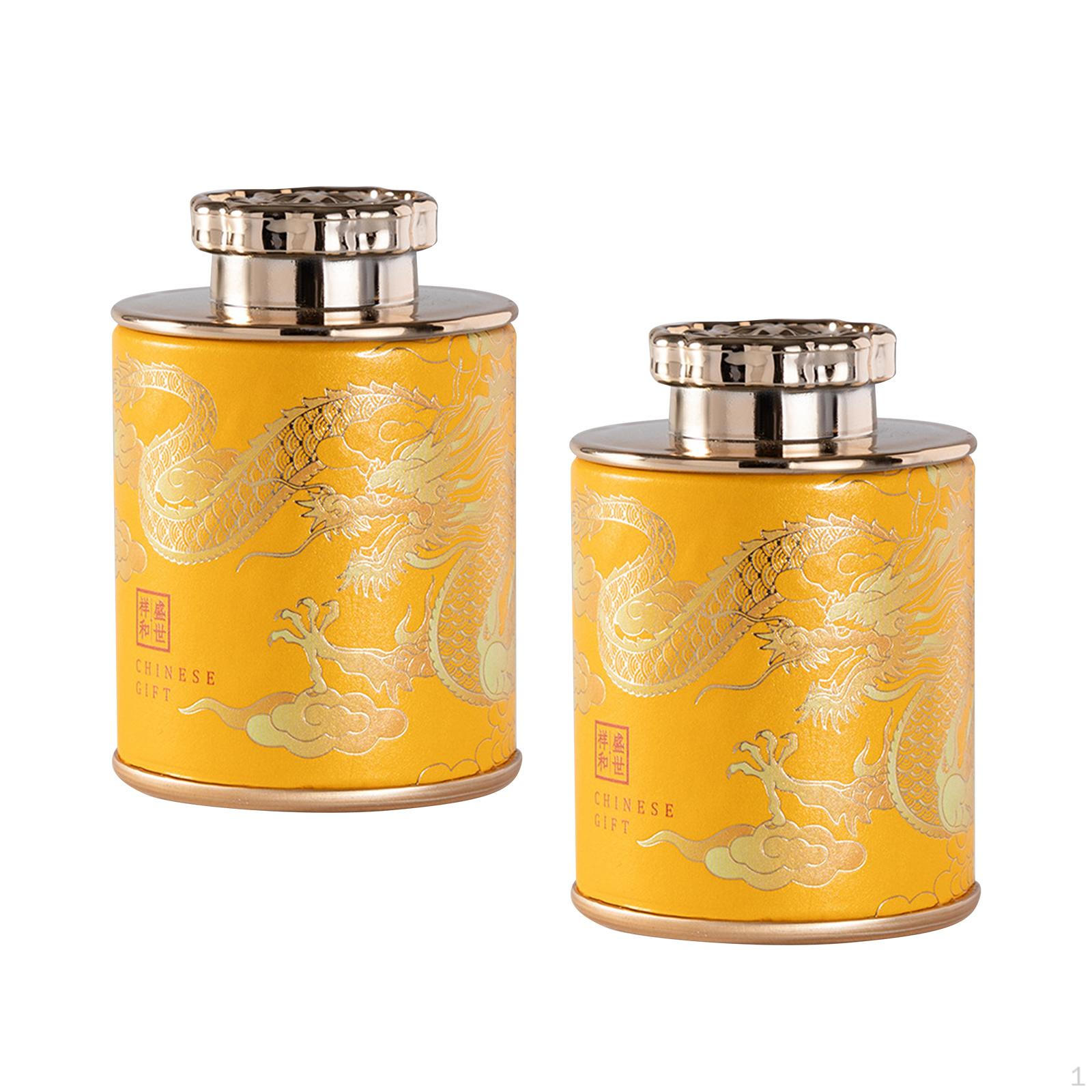 

Чайная канистра для организации дома и офиса золотой