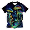New Summer Art Design Colorful Mushroom Pattern 3D Print T-Shirt Men WomenShort Sleeve Oversized Harajuku Tees Top Kid Clothing
