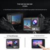 5K HD Sports Camera with Image Stabilization, Dual Color Screen & WiFi Remote for Outdoor Cycling