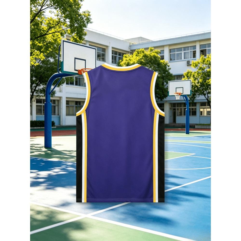 2026 Classic Purple Summer Thin Basketball Suit Breathable Quick-Drying Basketball Suit Vest
