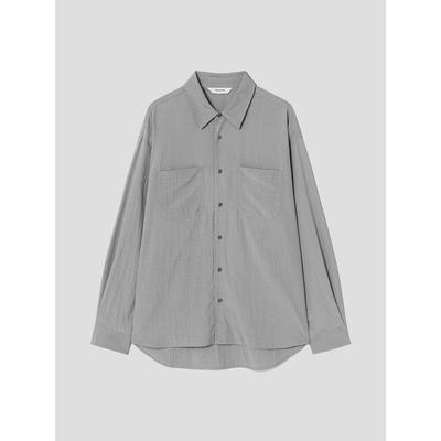 Vintage Washed Work Shirt Gray