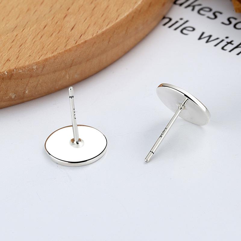 Fa Cai Stud Earrings Chinese Style Personality Trend Earrings Retro Old Simple Male And Female Asymmetric Earrings