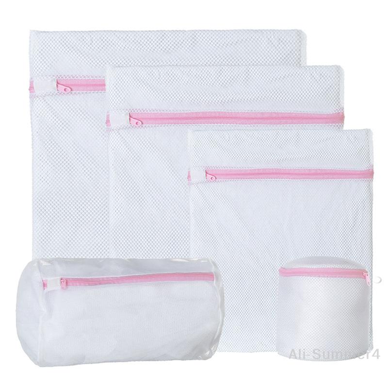 3 Tamanhos Sacos de Lavar Roupa de Malha com Zíper Dobráveis Delicados Lingerie Sutiã Meias Roupa Íntima Rede de Proteção para Roupas de Máquina de Lavar
