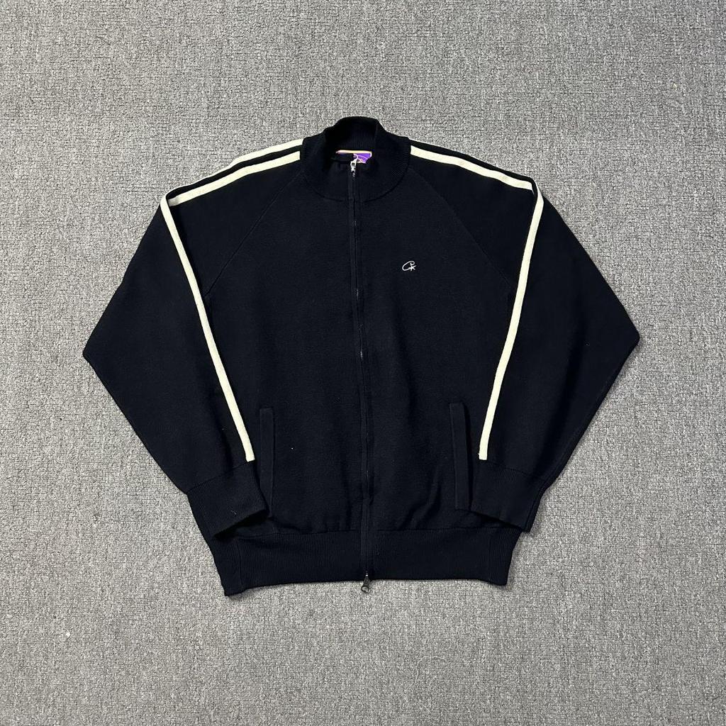 Corteiz Trendy Woolen Zipper Cardigan - American Retro Street Hip Hop Unisex Jacket