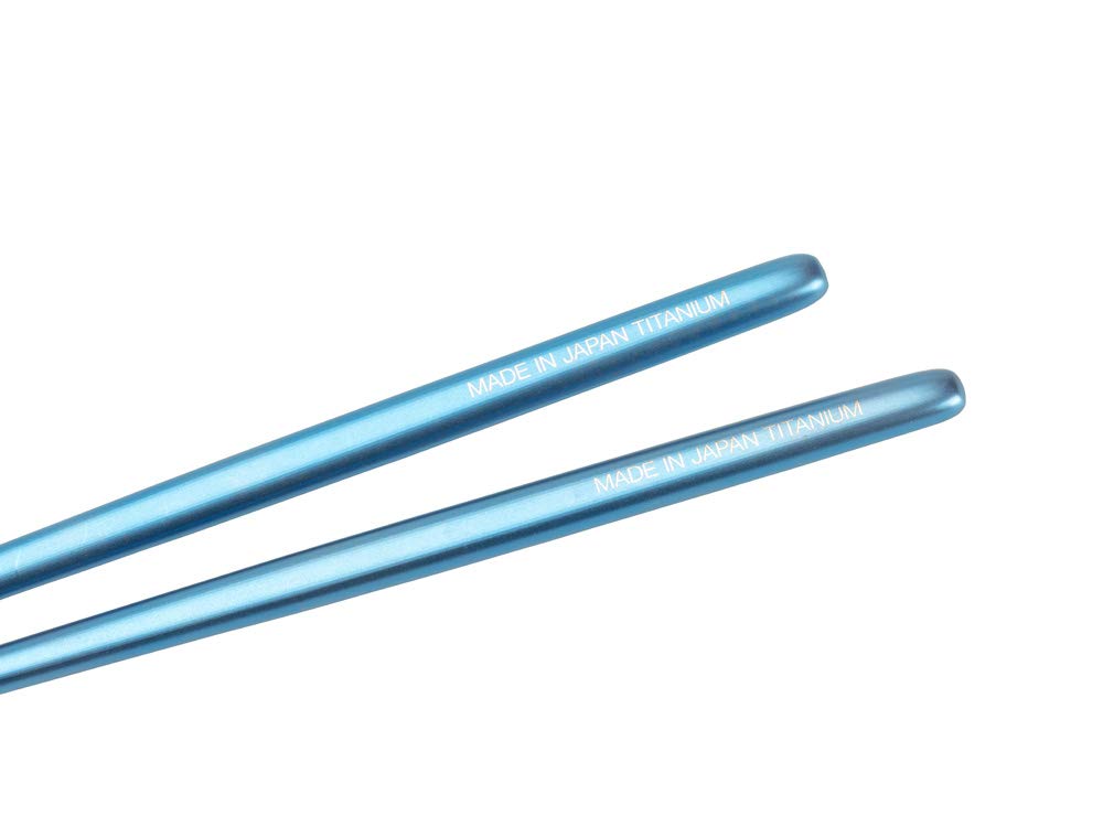 Snow Peak Titanium Tapered Chopsticks, Blue, SCT-115-BL