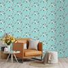 Blue Crane Wallpaper Peel and Stick Removable Self Adhesive Bird Wallpapers for Bedroom Living Room Cabinet Decor Contact Paper
