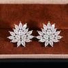 Marquise-Schliff Florale Zirkon-Ohrringe Zierliches Nischen-Design Ohrringe