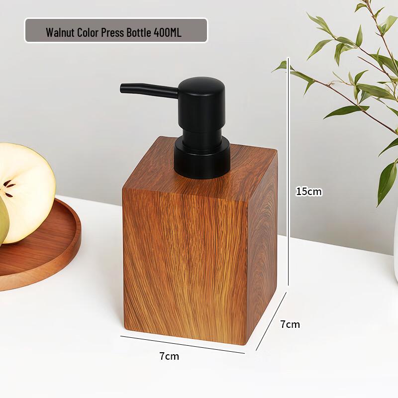Qianziqiao Wood Grain Resin Foam Pump Dispenser Bottle