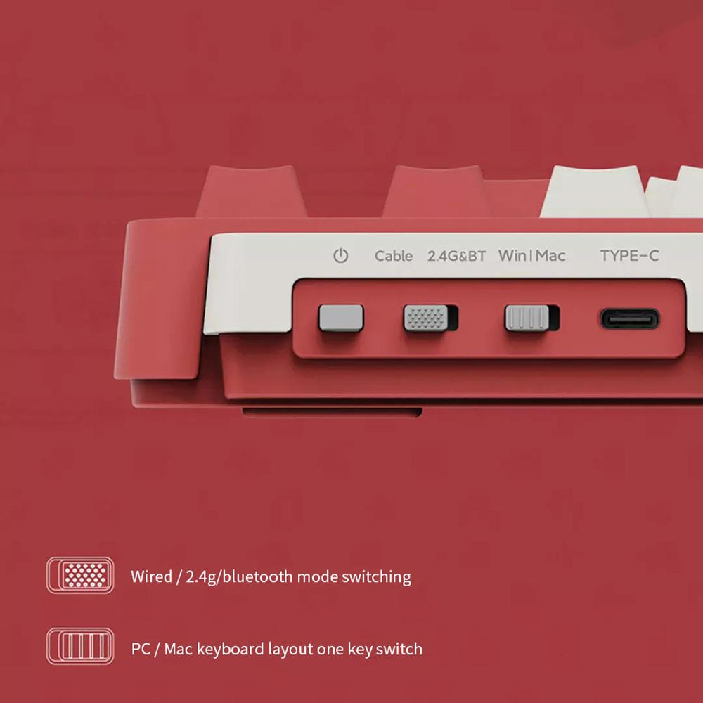 

Механическая клавиатура MIIIW ART, трехрежимная, 83-клавишная, Z830 G, желтая, PRO, двухслойная ось с шумоподавлением