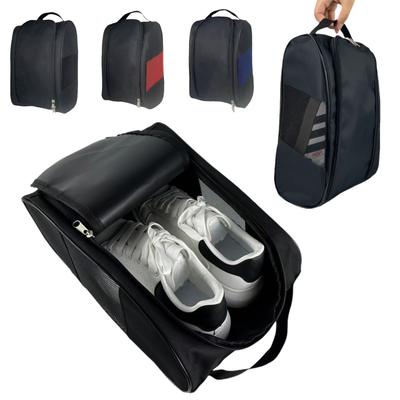 Unisex Tragbare Oxford-Stoff Golfschuhtasche Leichte Atmungsaktive Staubdichte Reißverschluss Fußballschuh-Tragetasche