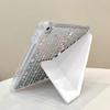Applicable To iPad Pro11 Lace Flower Fold Sticker Flat Protective Case Acrylic iPad 13 Inch Simple All-Inclusive