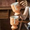 High Value Ice Cream Mug Girls Ceramic Cup Creative Goblet Household Water Cup Breakfast Cup Coffee Cup