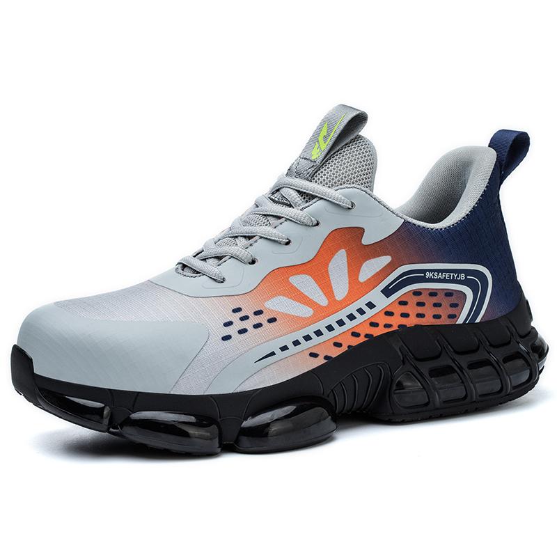 

Мужская рабочая защитная обувь, противоударная, противопрокольная, защитная обувь со стальным носком, неразрушимые рабочие кроссовки, защитные ботинки 37 оранжевый