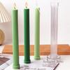 27cm Long Pole Cylindrical Candle Mold DIY Pinstripe Cylindrical Candle Making Supplies Easy To Release Durable Plastic Mould
