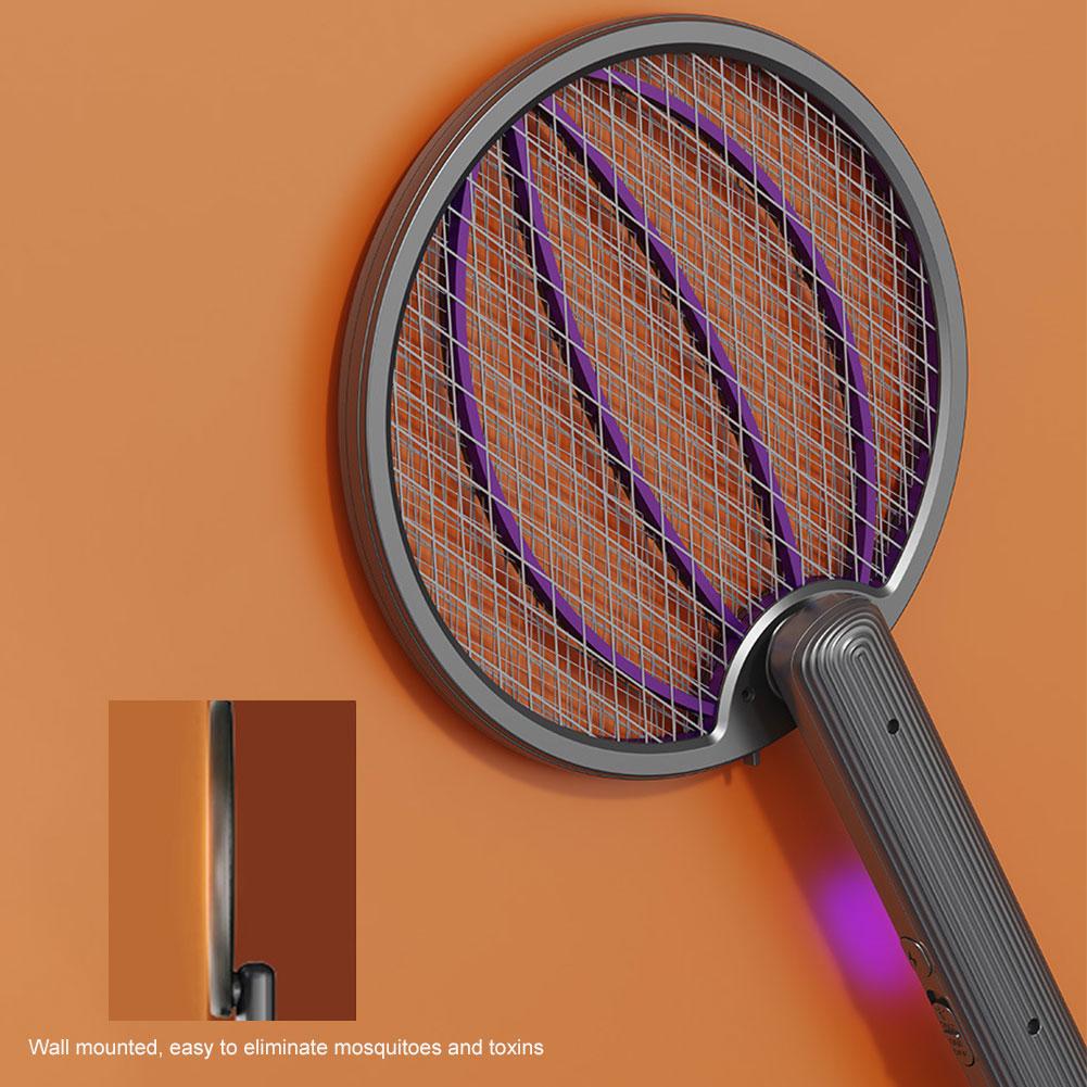 Foldable Electric Mosquito Killer Fly Swatter Trap USB Rechargeable Foldable Mosquito Swatter Insect Killer UV Light Bug Zapper