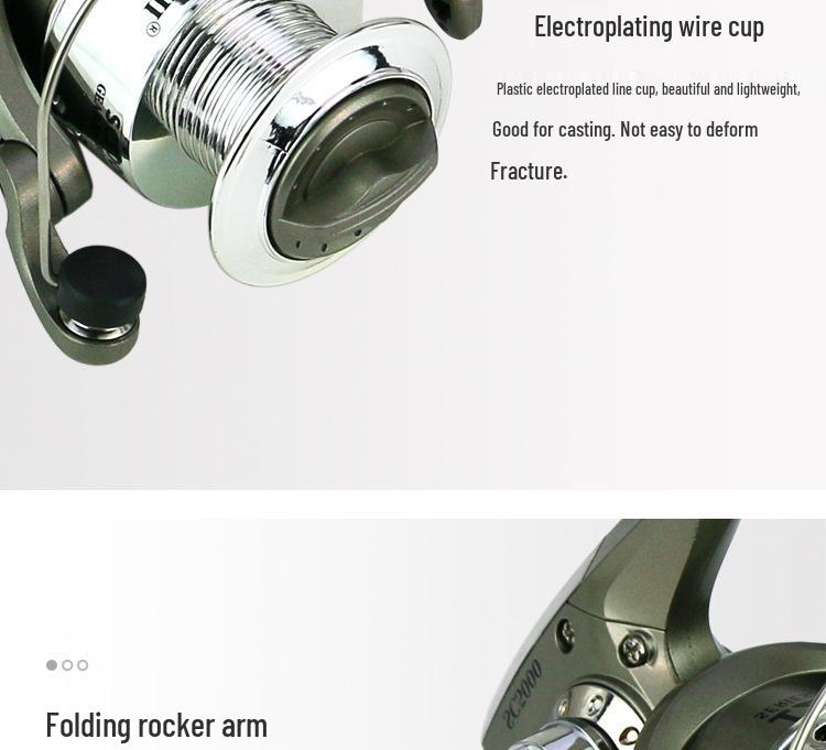 Carretel de Pesca Spinning Eletrogalvanizado YUMOSHI