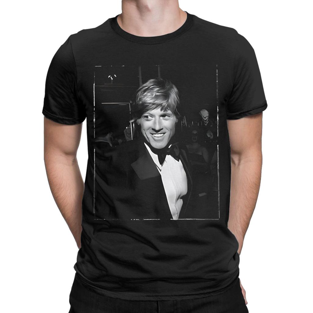 robert redford retro T Shirt Men Cotton T Shirts Summer Crewneck Harajuku Tee Shirt Design Plus Size Clothing