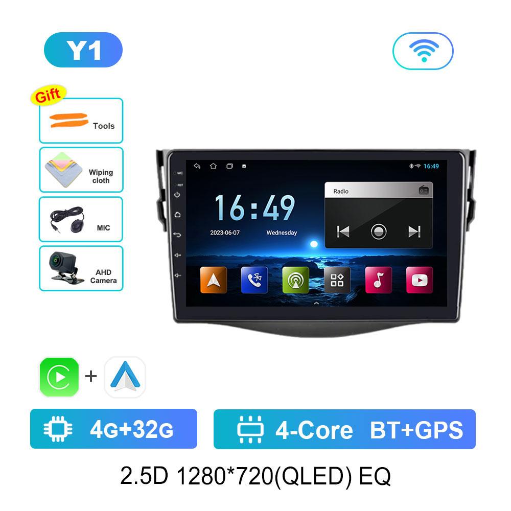 Car Video Multimedia Player DSP Stereo for Toyota RAV4 Rav 4 2005 - 2013  Android 14 GPS Navi WiFi IPS Screen 4G Bluetooth
