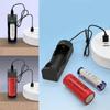 Portable Type C Interface Charging Adapter 1-Slot Charger Supports Multiple Lithium Battery Types Including 18650