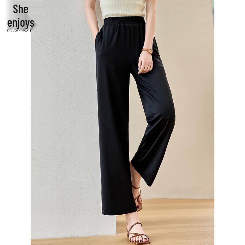 

Women s High-Waist Draped Wide-Leg Casual Pants XL