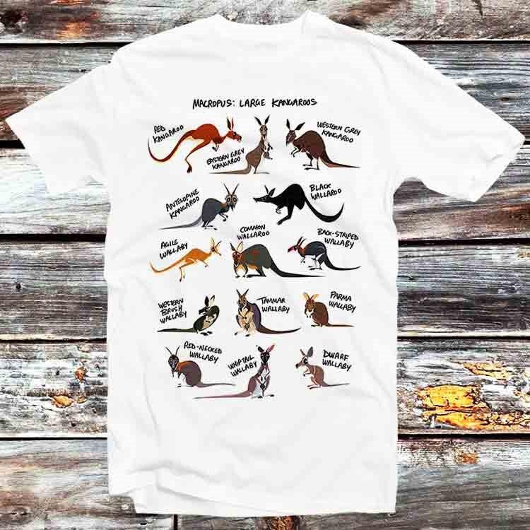 

Aussie Kangaroos Australian Wallabies List T Shirt B739 S