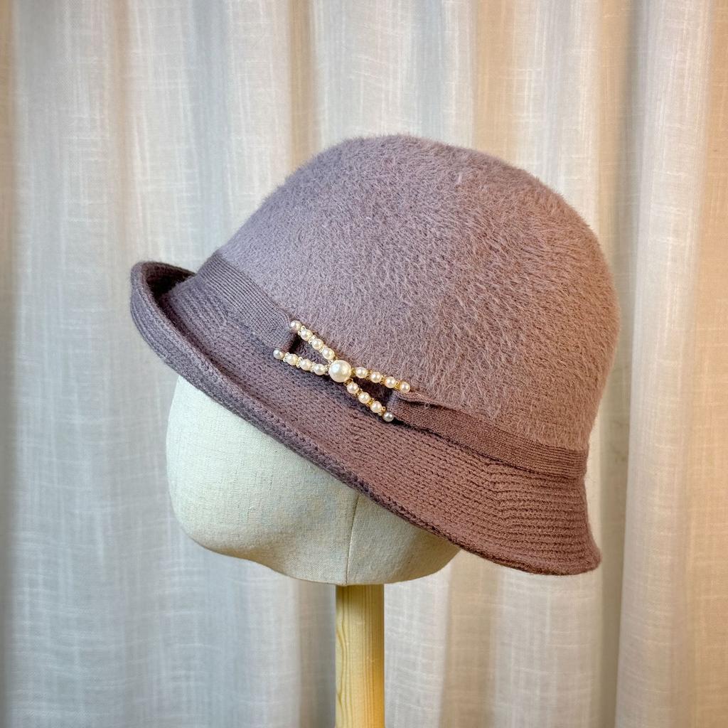 Autumn and Winter New Style Rolled Edge Fashionable Knitted Versatile Fisherman Hat Small Head Circumference Three Dimensional Warm Mother Hat
