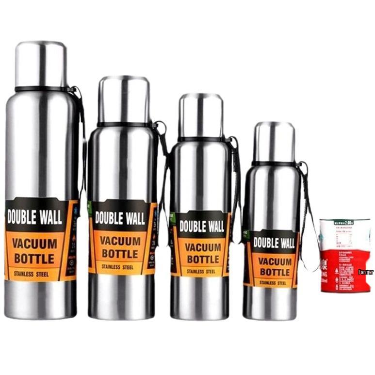 1.5L Russian 304 Stainless Steel Insulated Kettle with Dual Lids for Tea and Water Separation